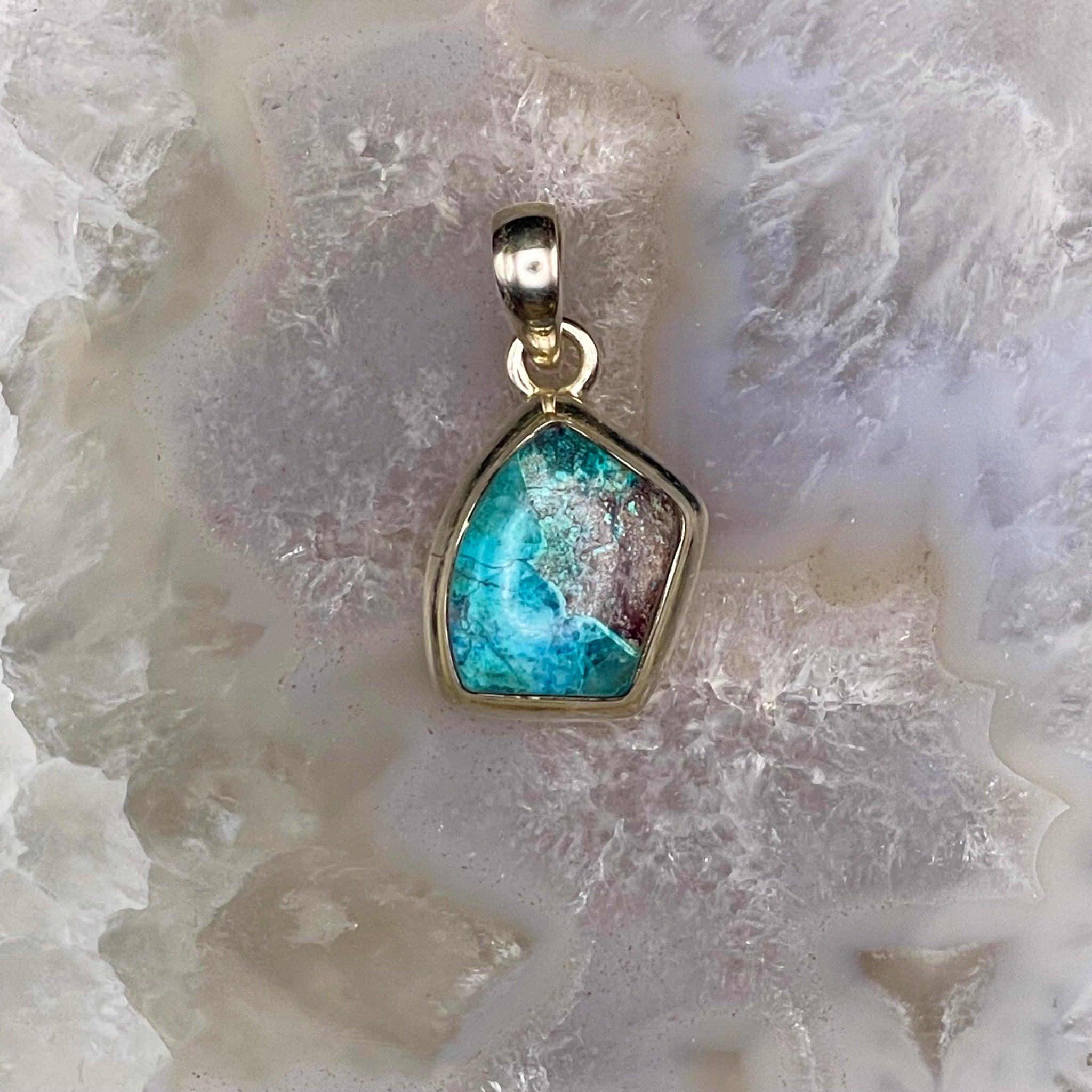 Turquoise Pendant Sterling Silver