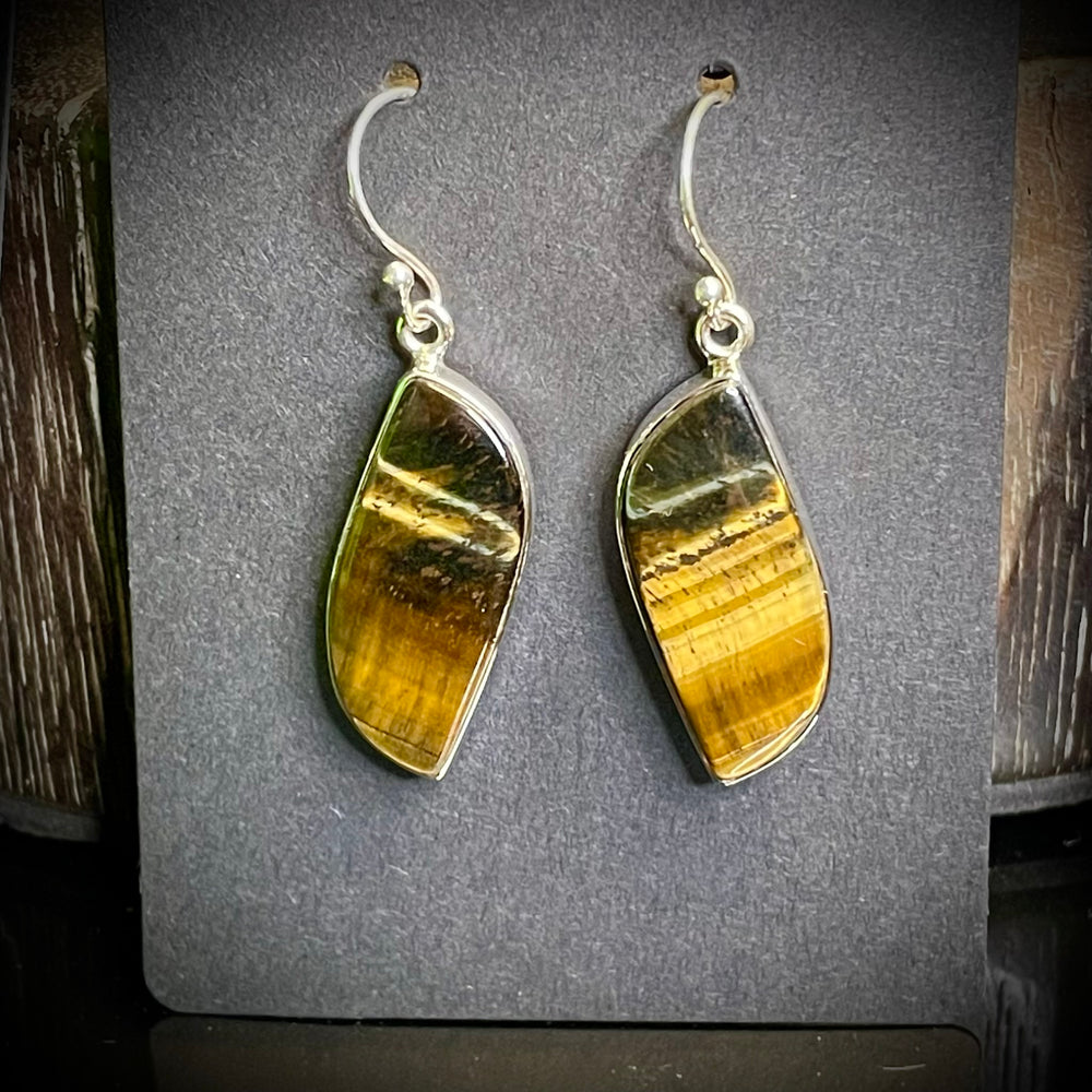 Tigers Eye Earring