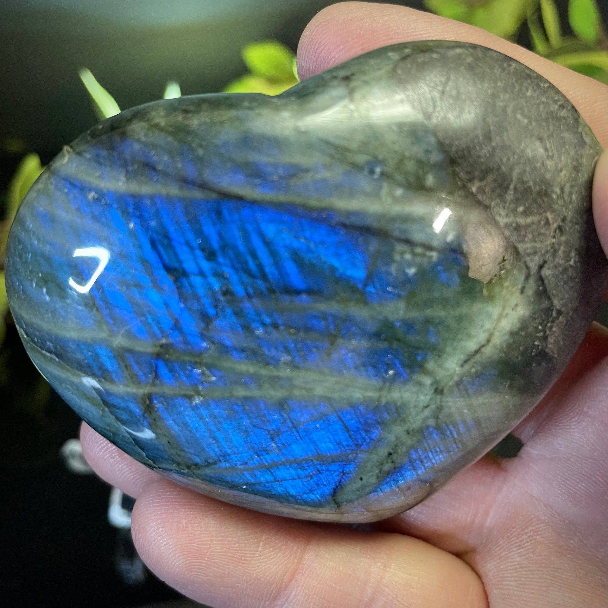 Labradorite Heart