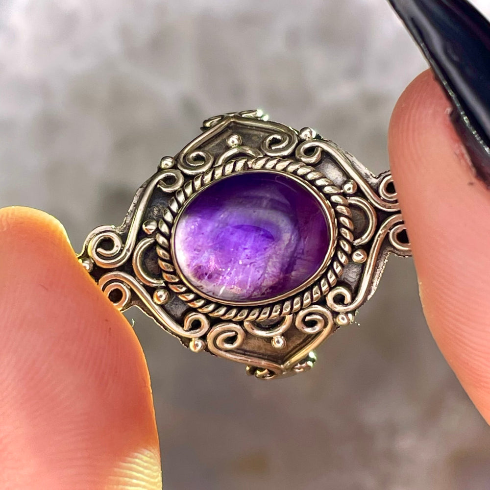 Amethyst Sterling Silver Ring