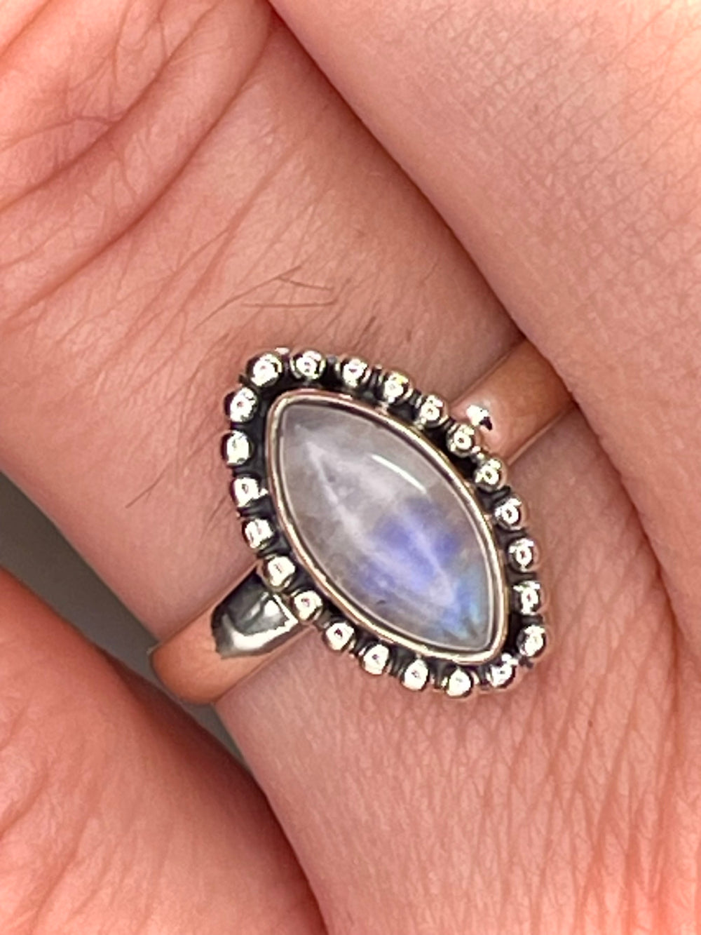 Moonstone Ring Sterling Silver