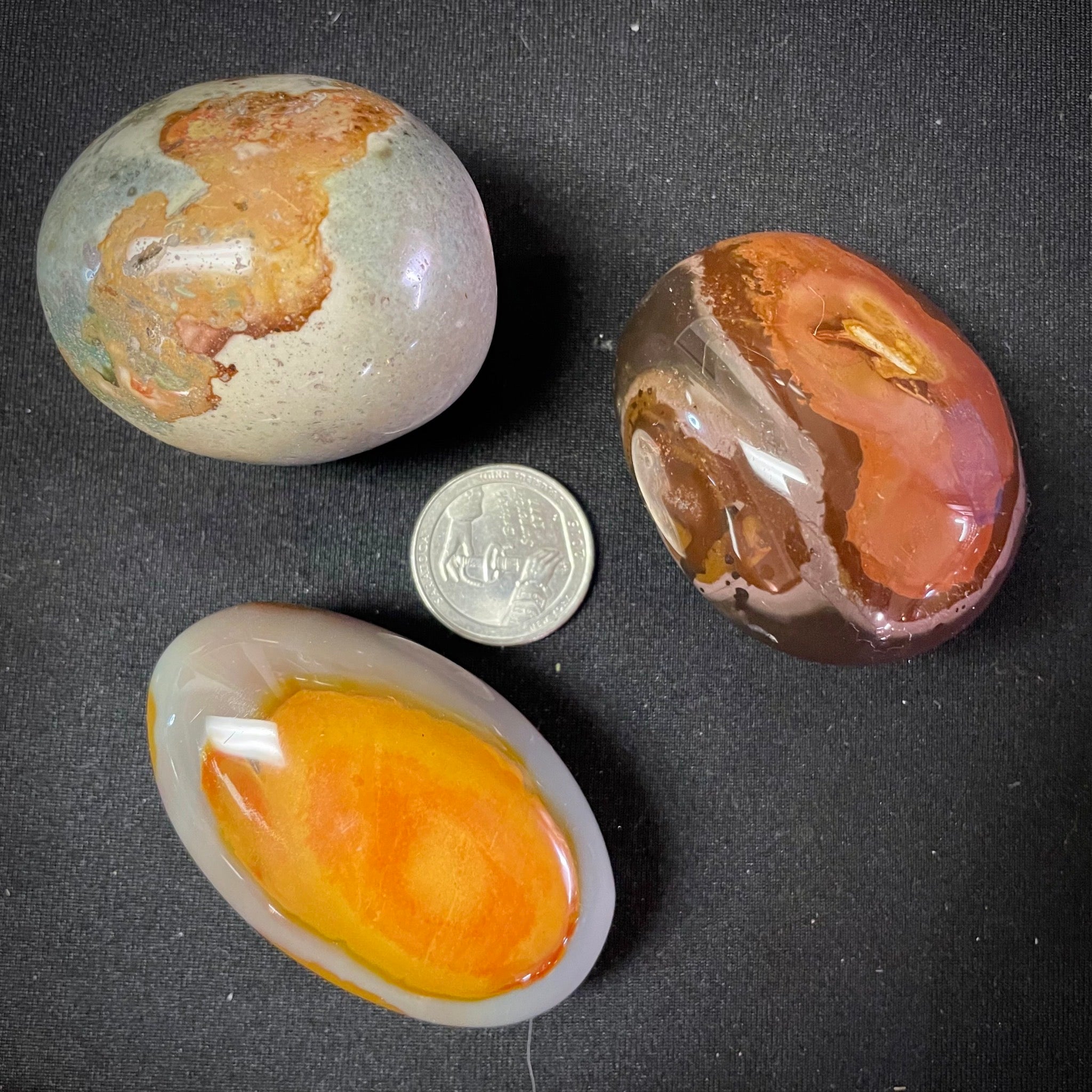 Polychrome Jasper Palm Stone