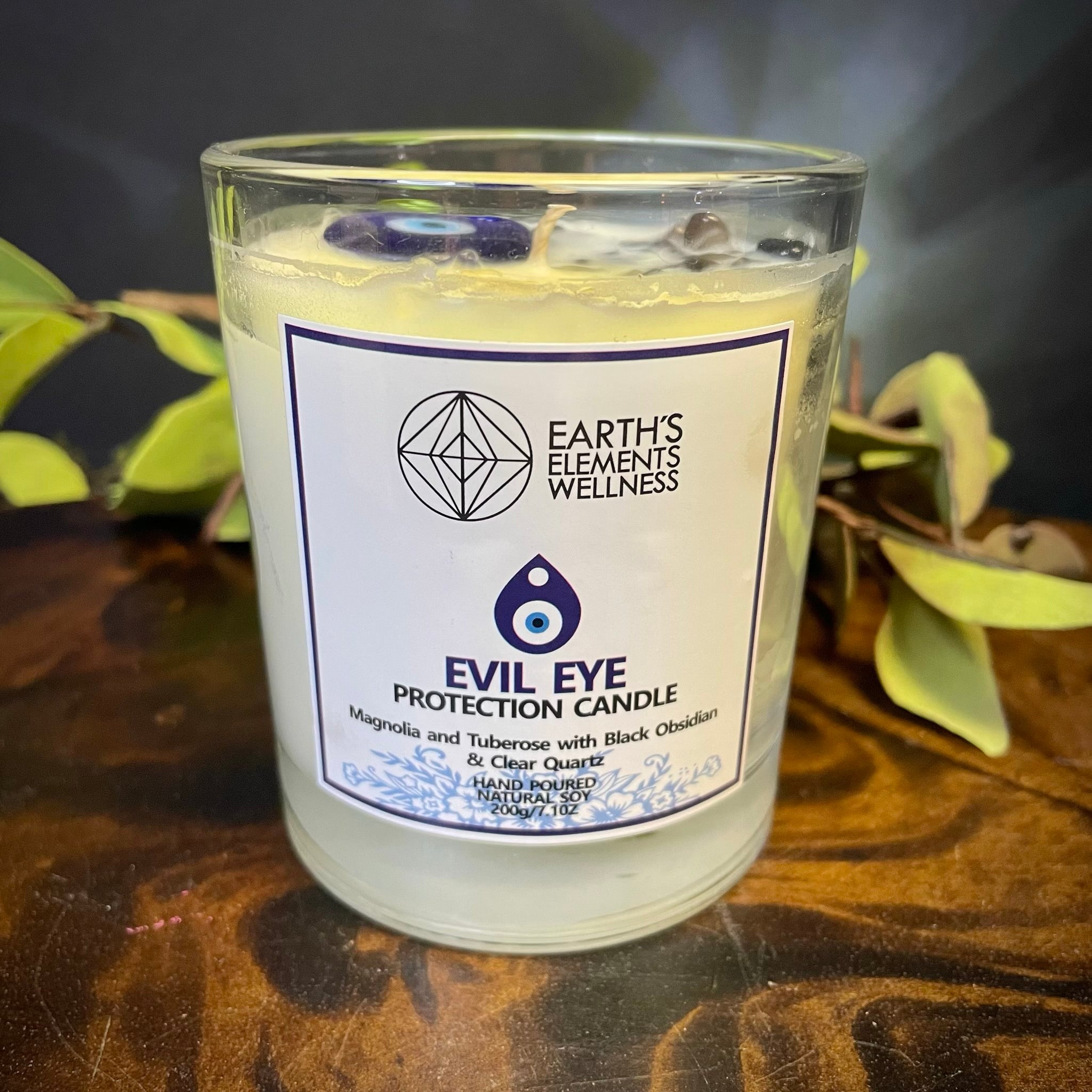 Evil Eye Crystal Candle