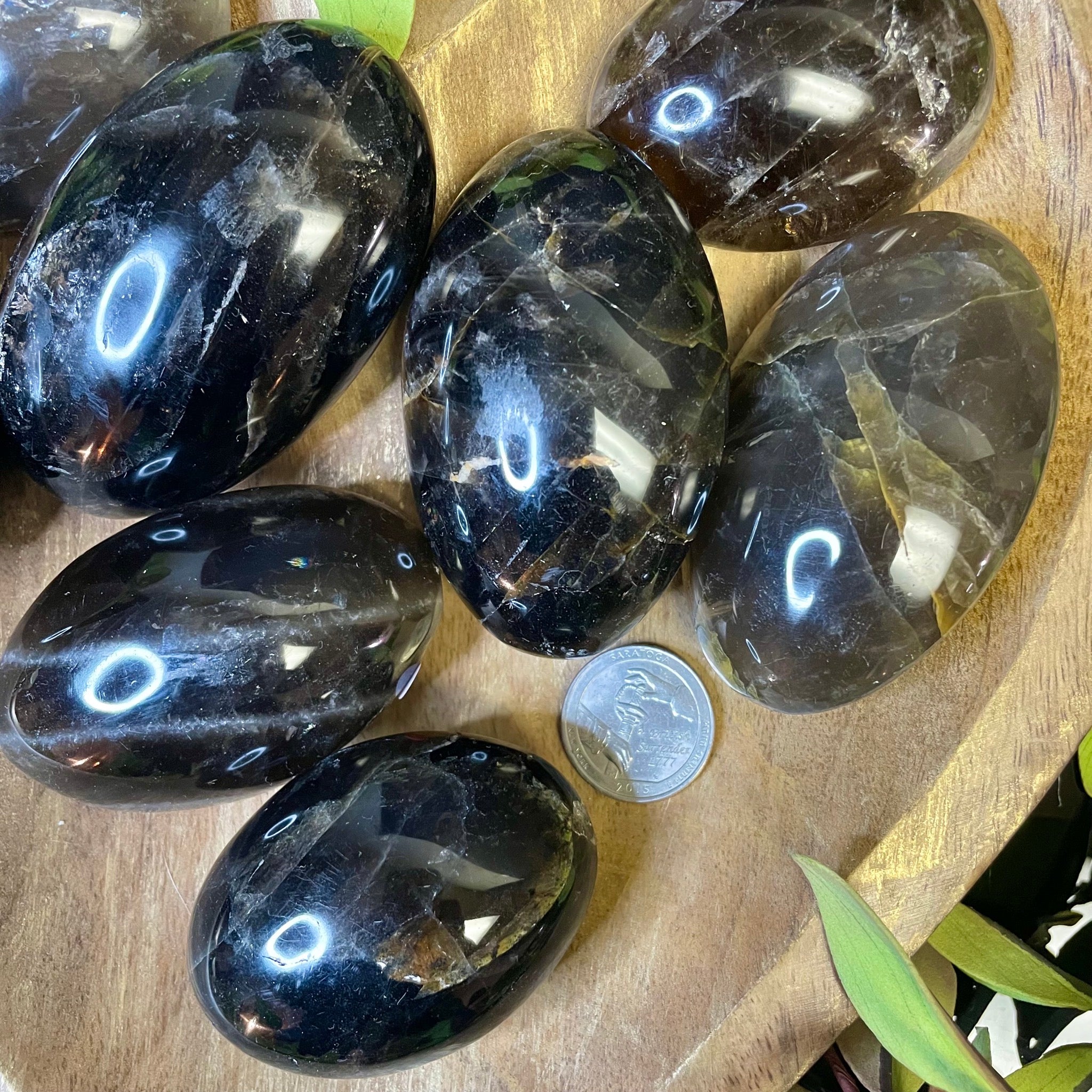 Smoky Quartz Palm Stone