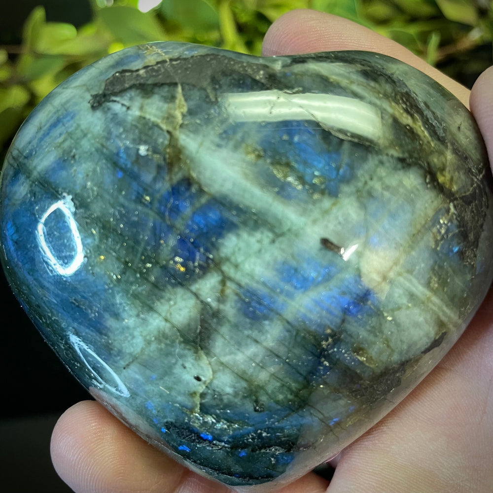 Labradorite Heart