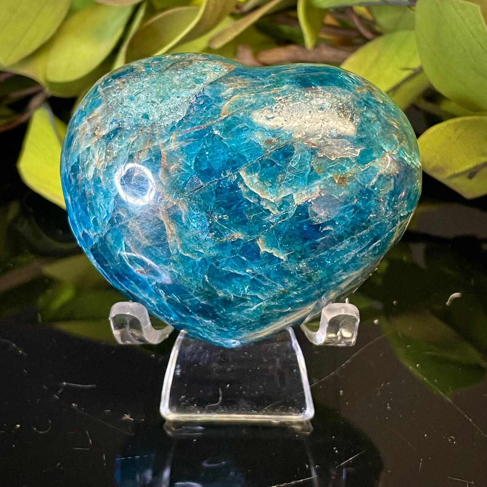 Blue Apatite Heart