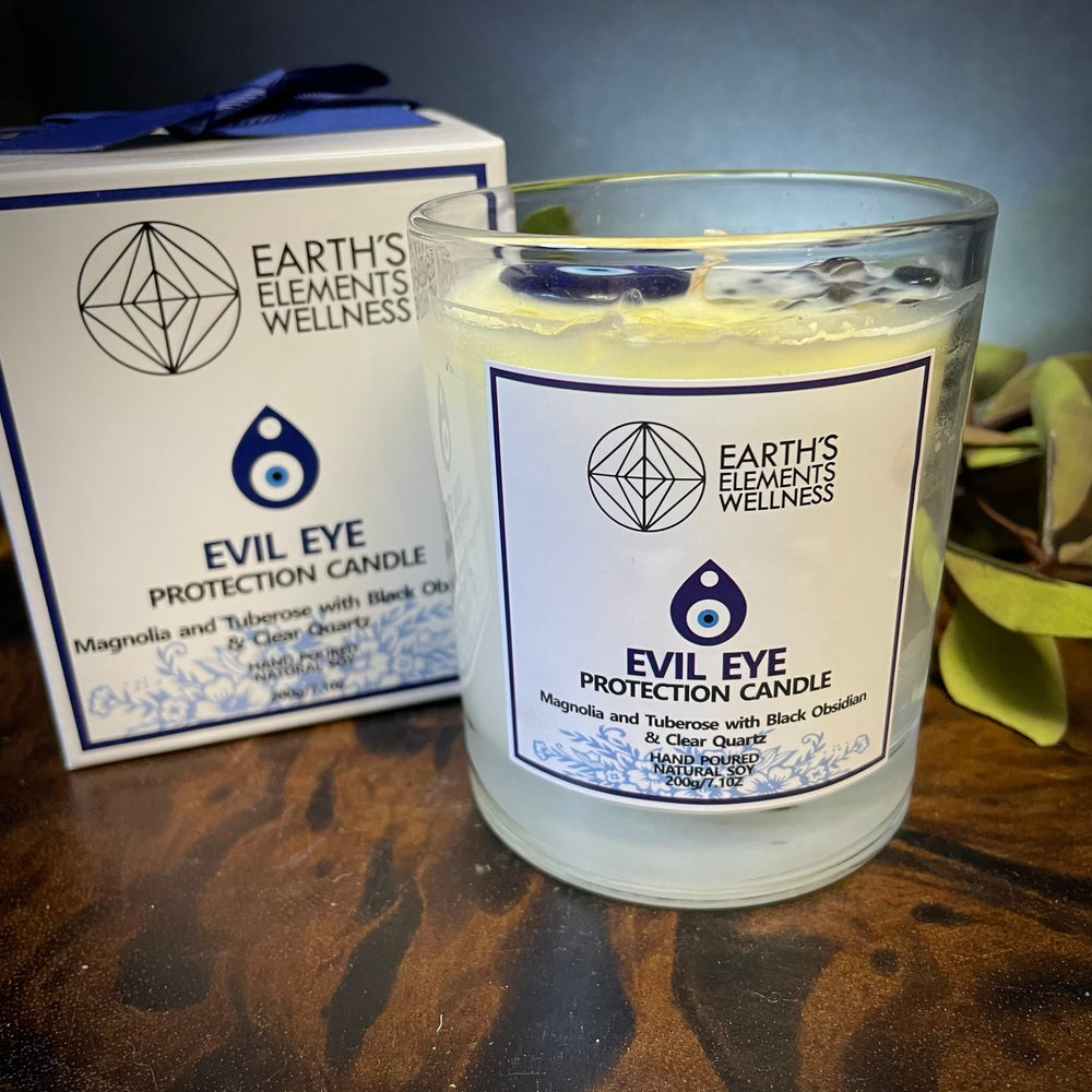 Evil Eye Crystal Candle