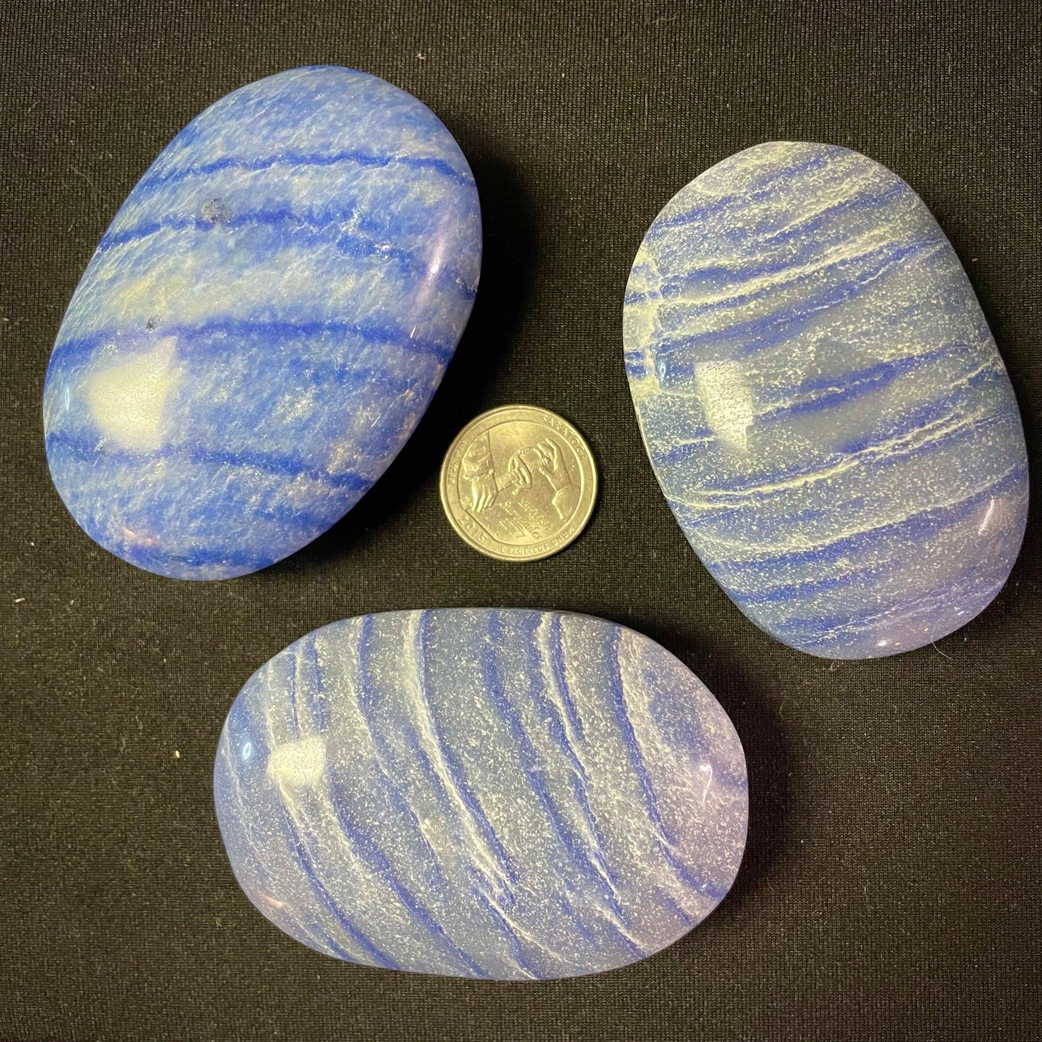 Dumortierite Palm Stone