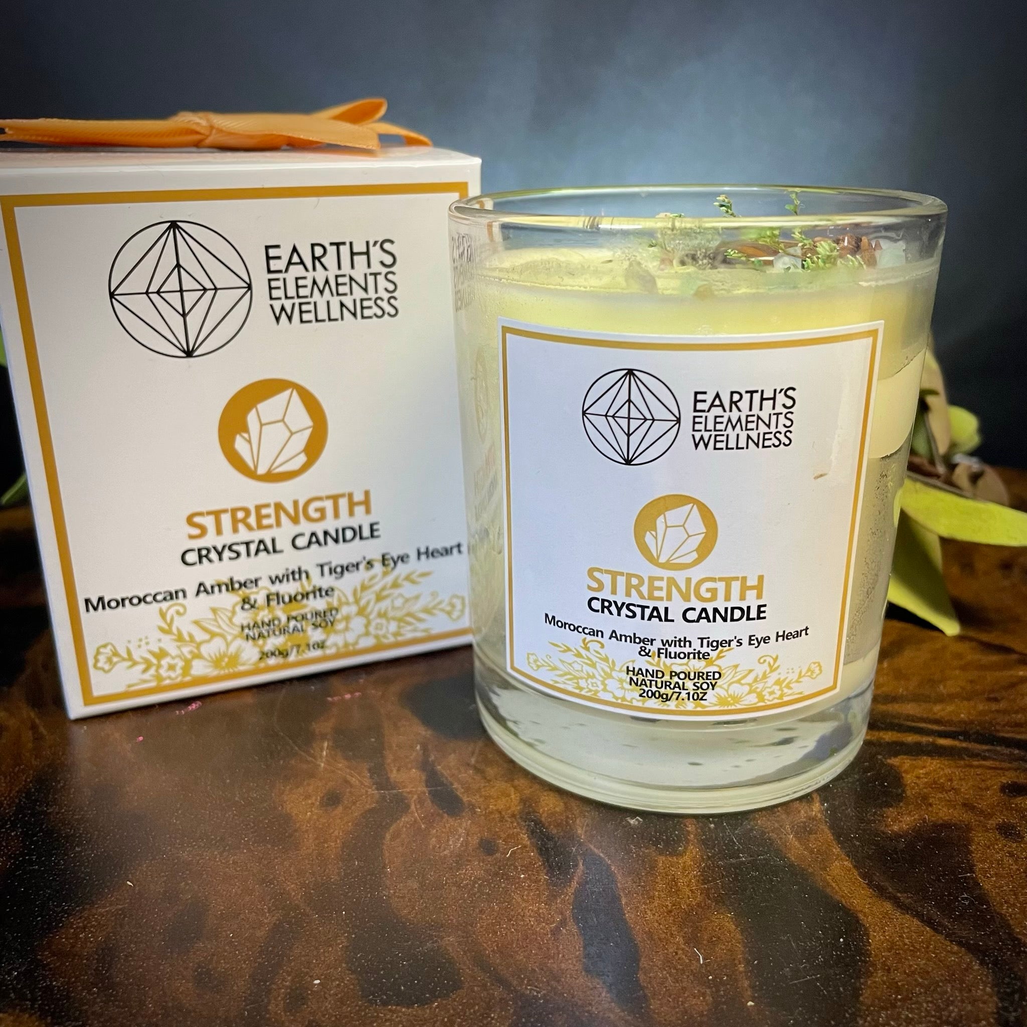 Strength Crystal Candle