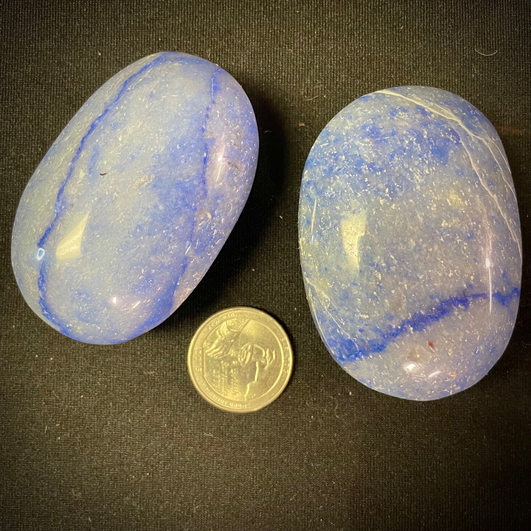 Dumortierite Palm Stone