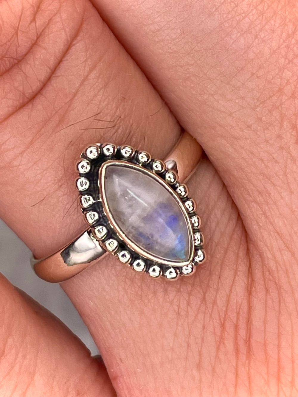 Moonstone Ring Sterling Silver