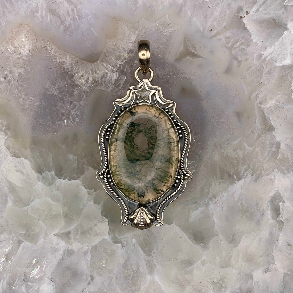 Moss Agate Pendant