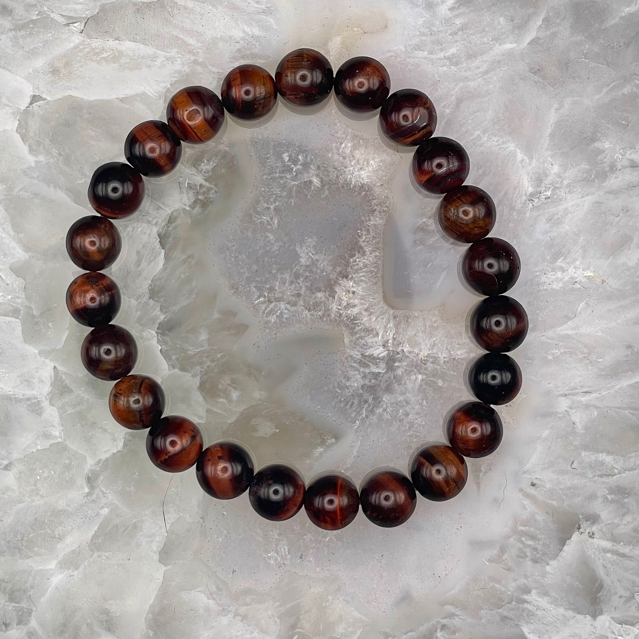 Red Tigers Eye Stretch Bracelet