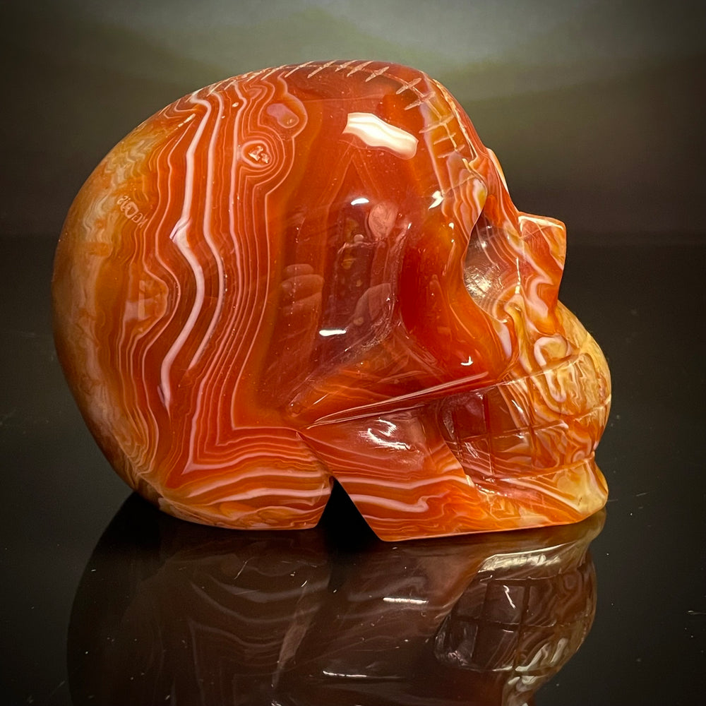 Carnelian Skull