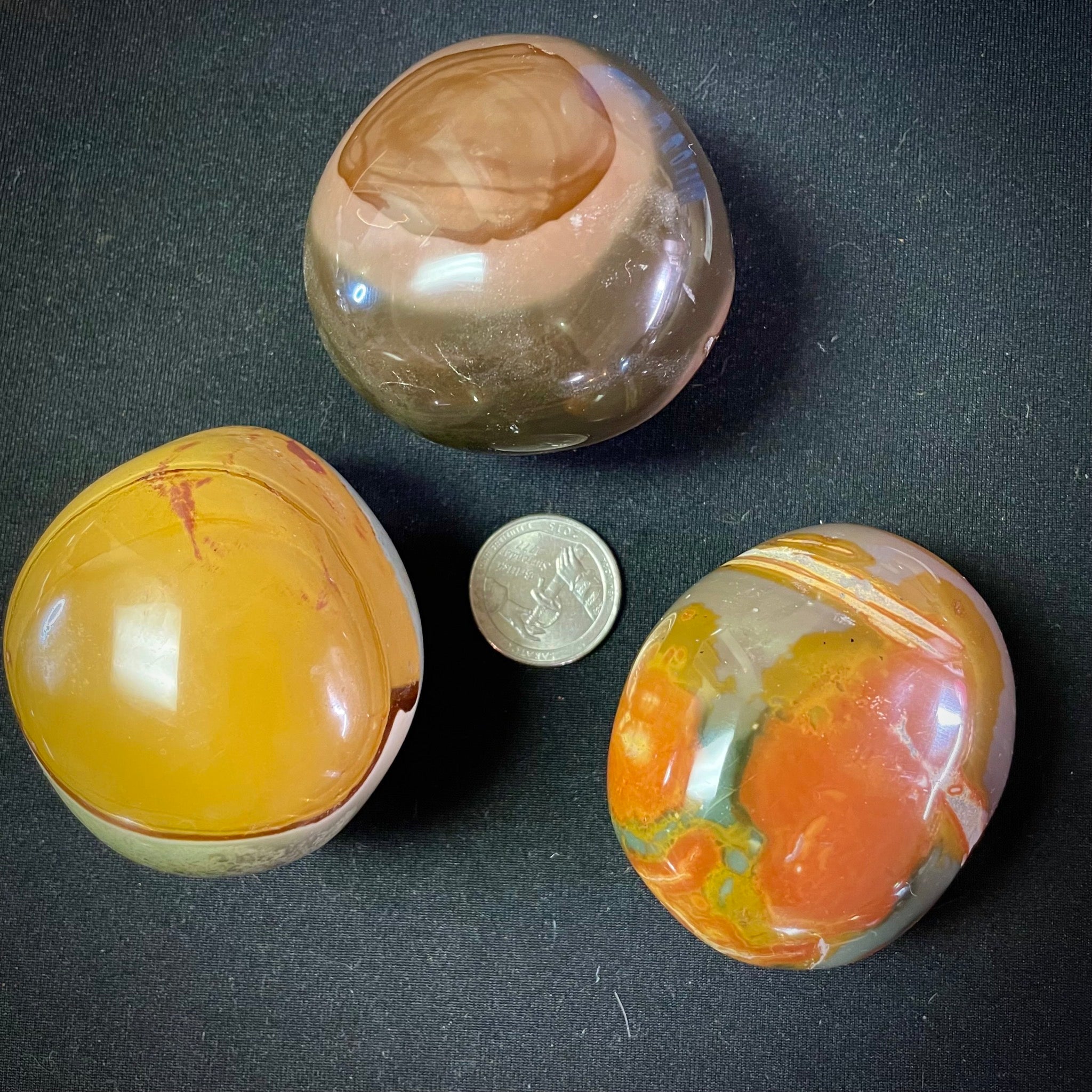 Polychrome Jasper Palm Stone