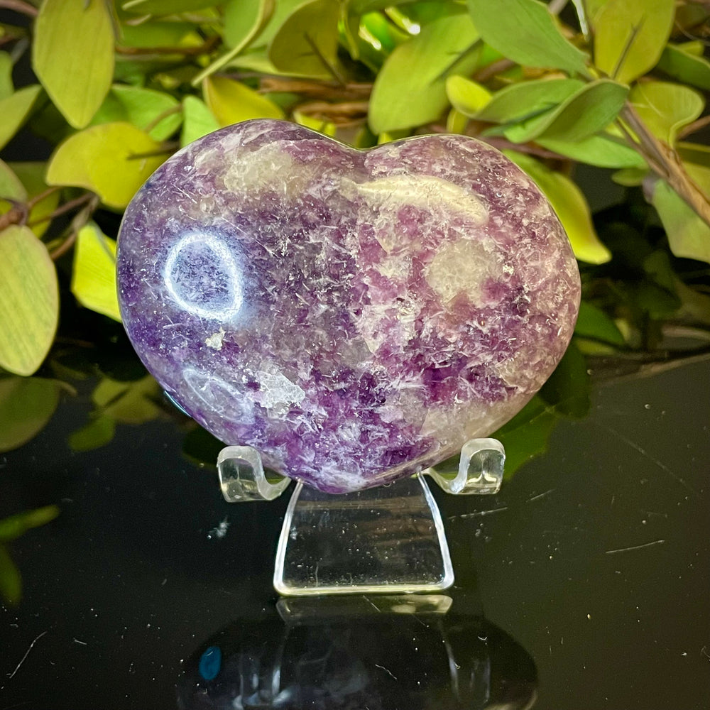 Lepidolite Heart