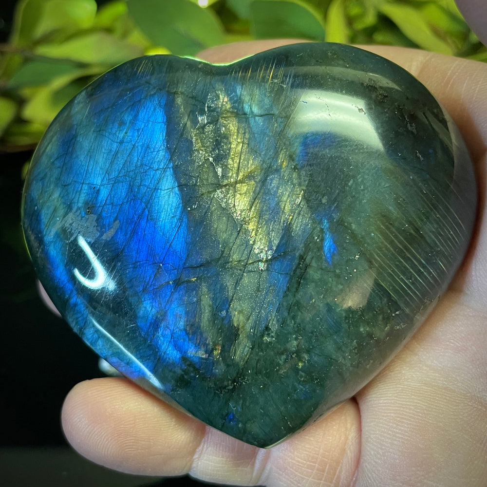 Labradorite Heart