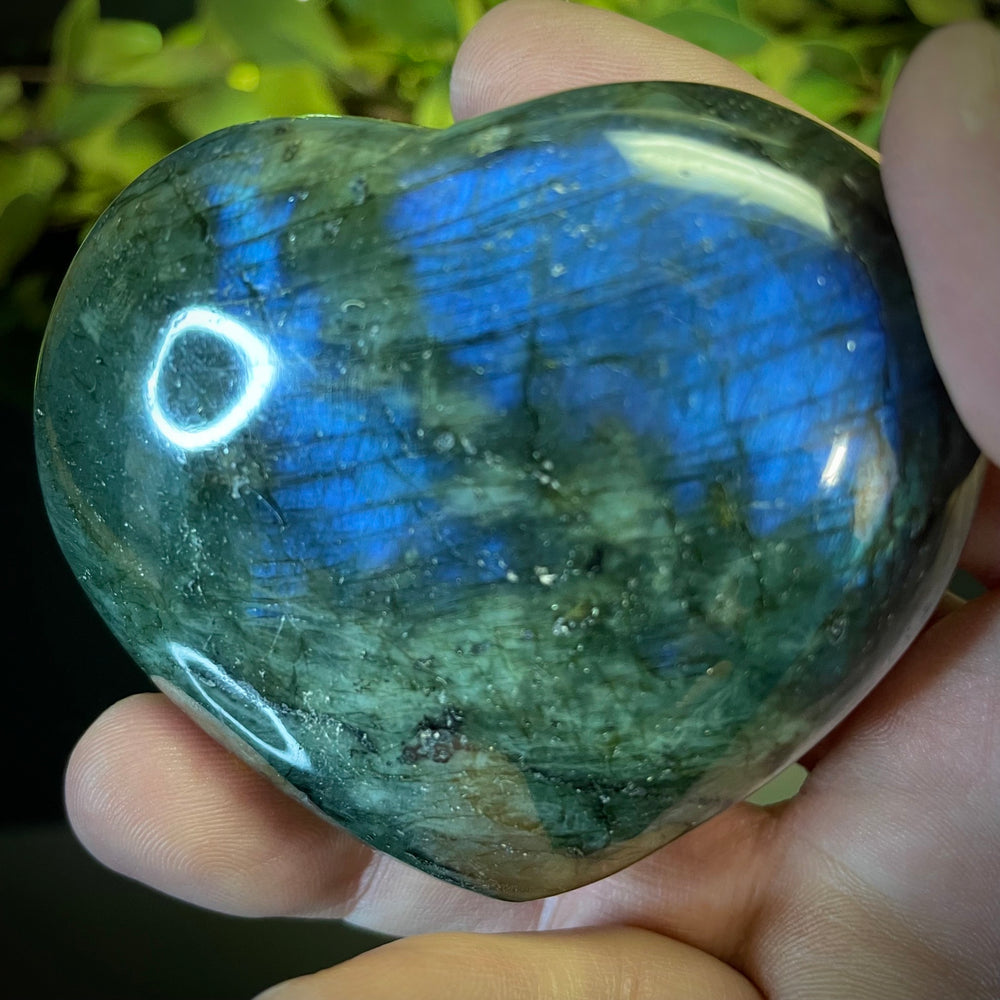 Labradorite Heart