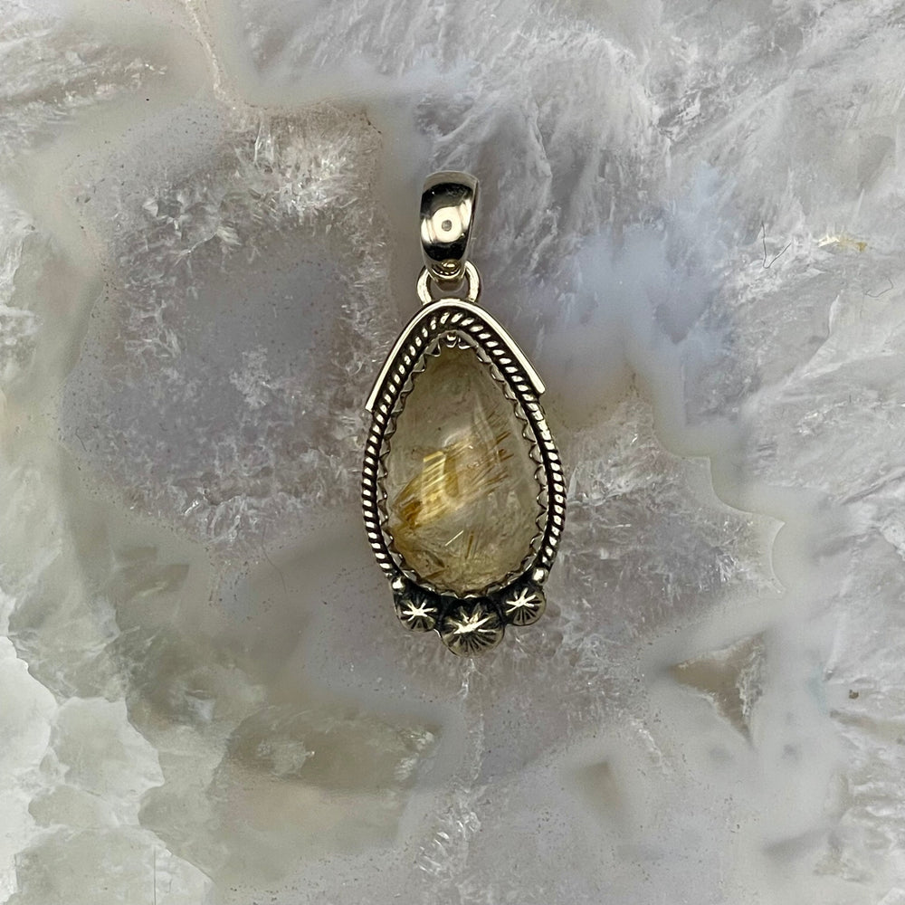 Rutilated Quartz Pendant