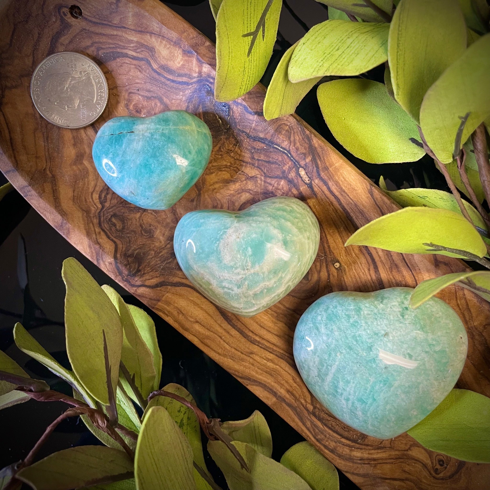 Amazonite Heart