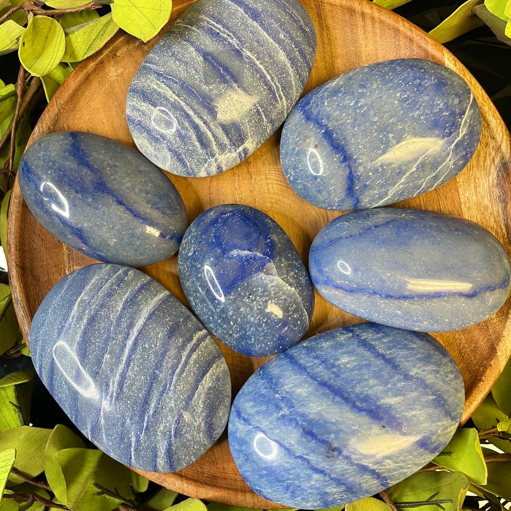 Dumortierite Palm Stone