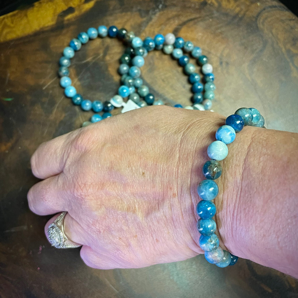 Blue Apatite Stretch Bracelet