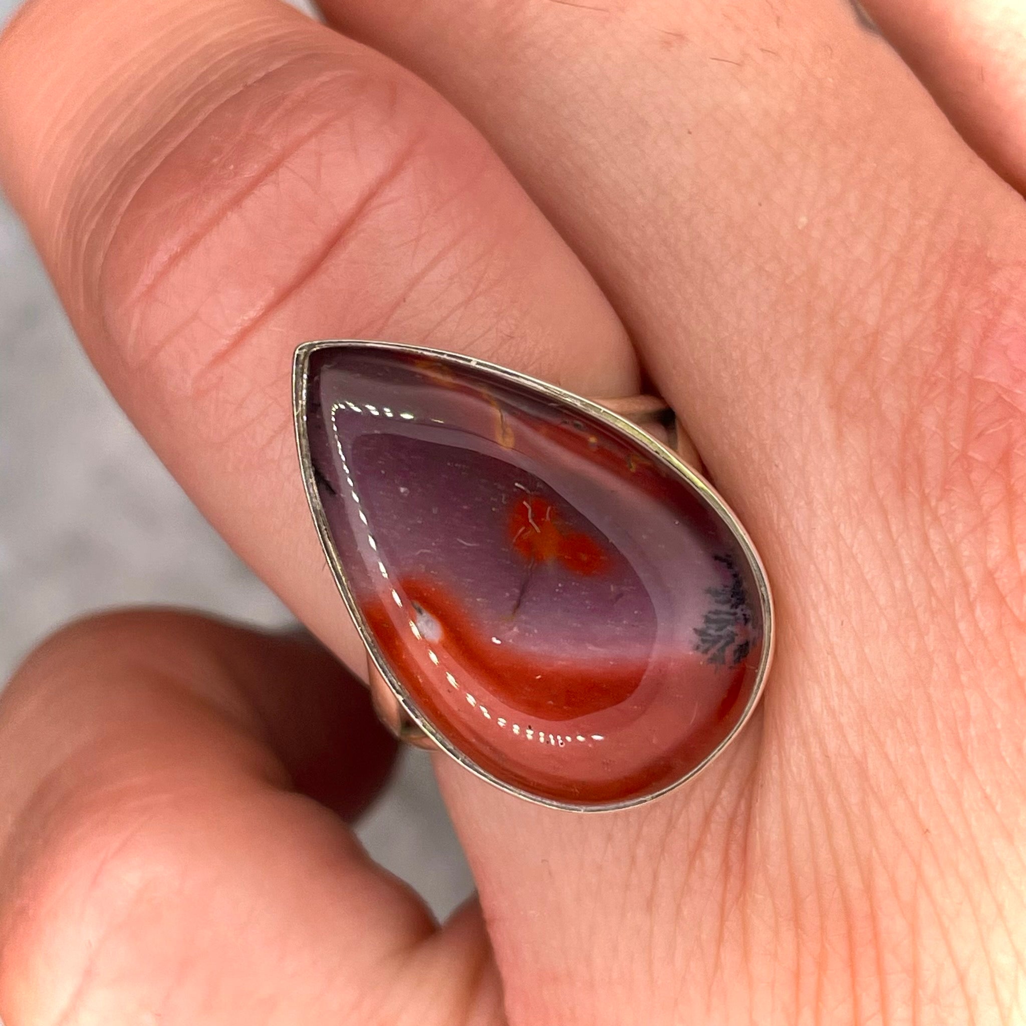 Mookaite Jasper Ring Sterling Silver