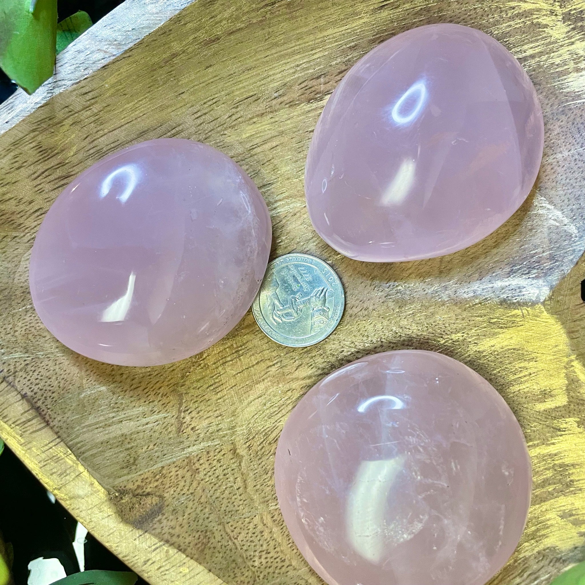 Rose Quartz Palm Stone