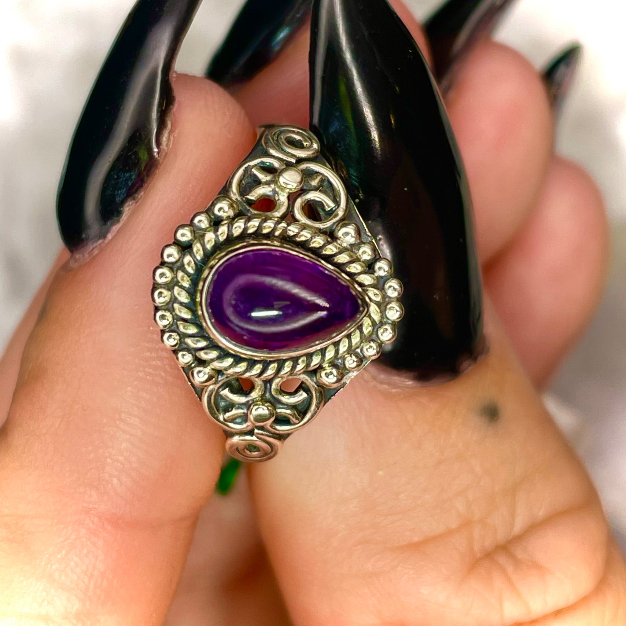 Amethyst Sterling Silver Ring