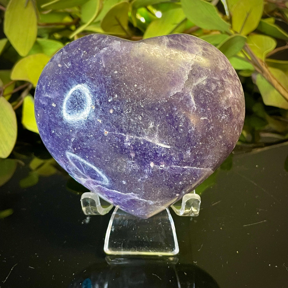 Lepidolite Heart