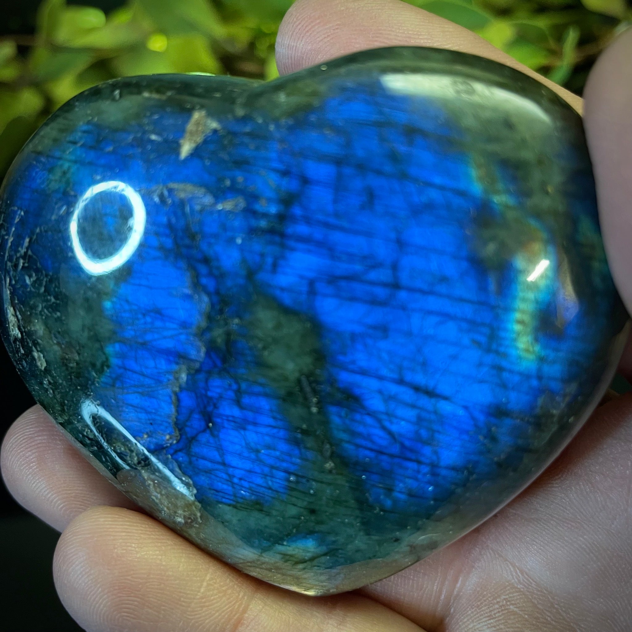 Labradorite Heart