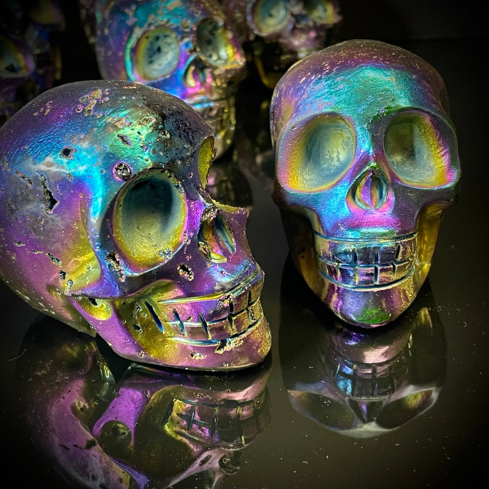 Titanium Coated Sphalerite Skull