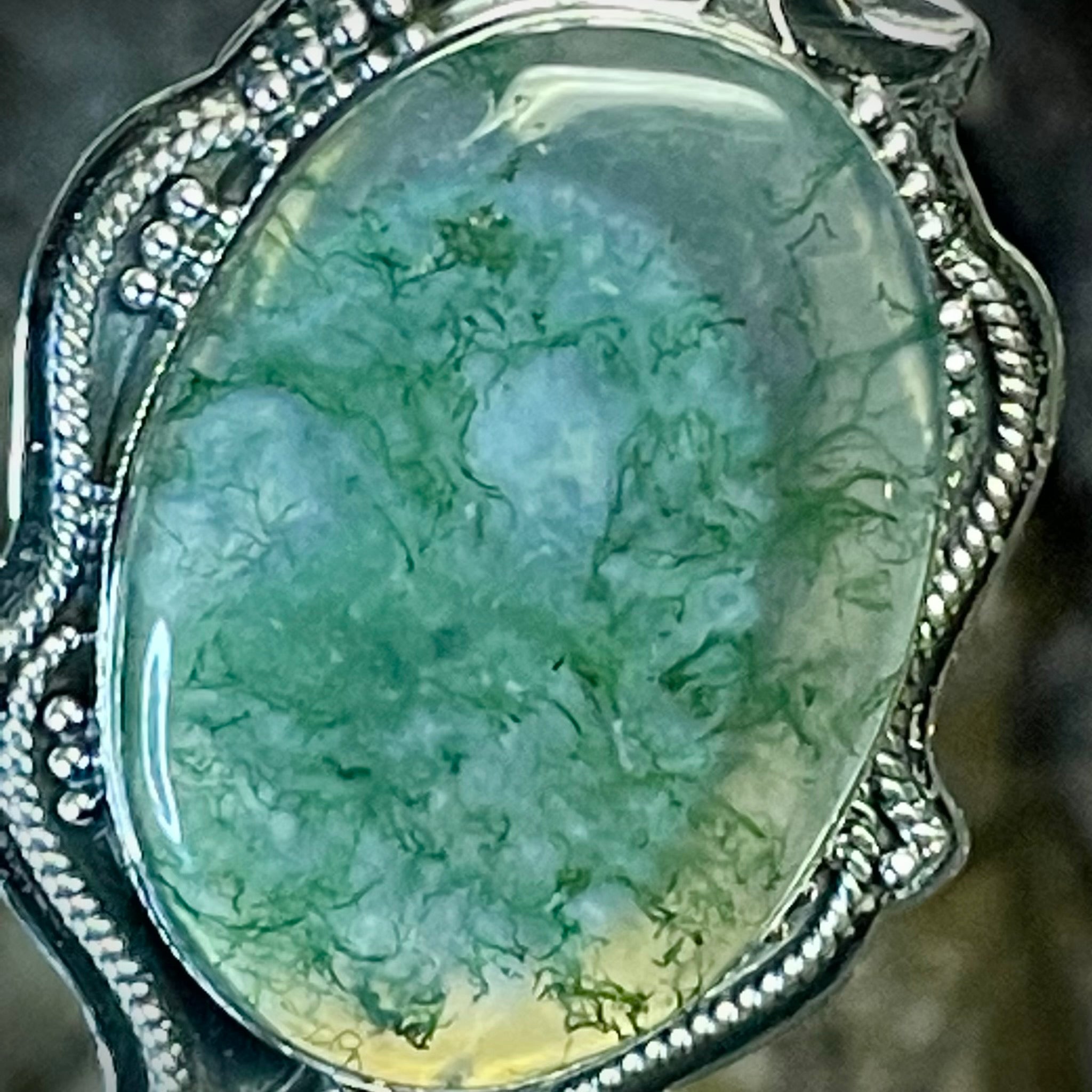 Moss Agate Pendant