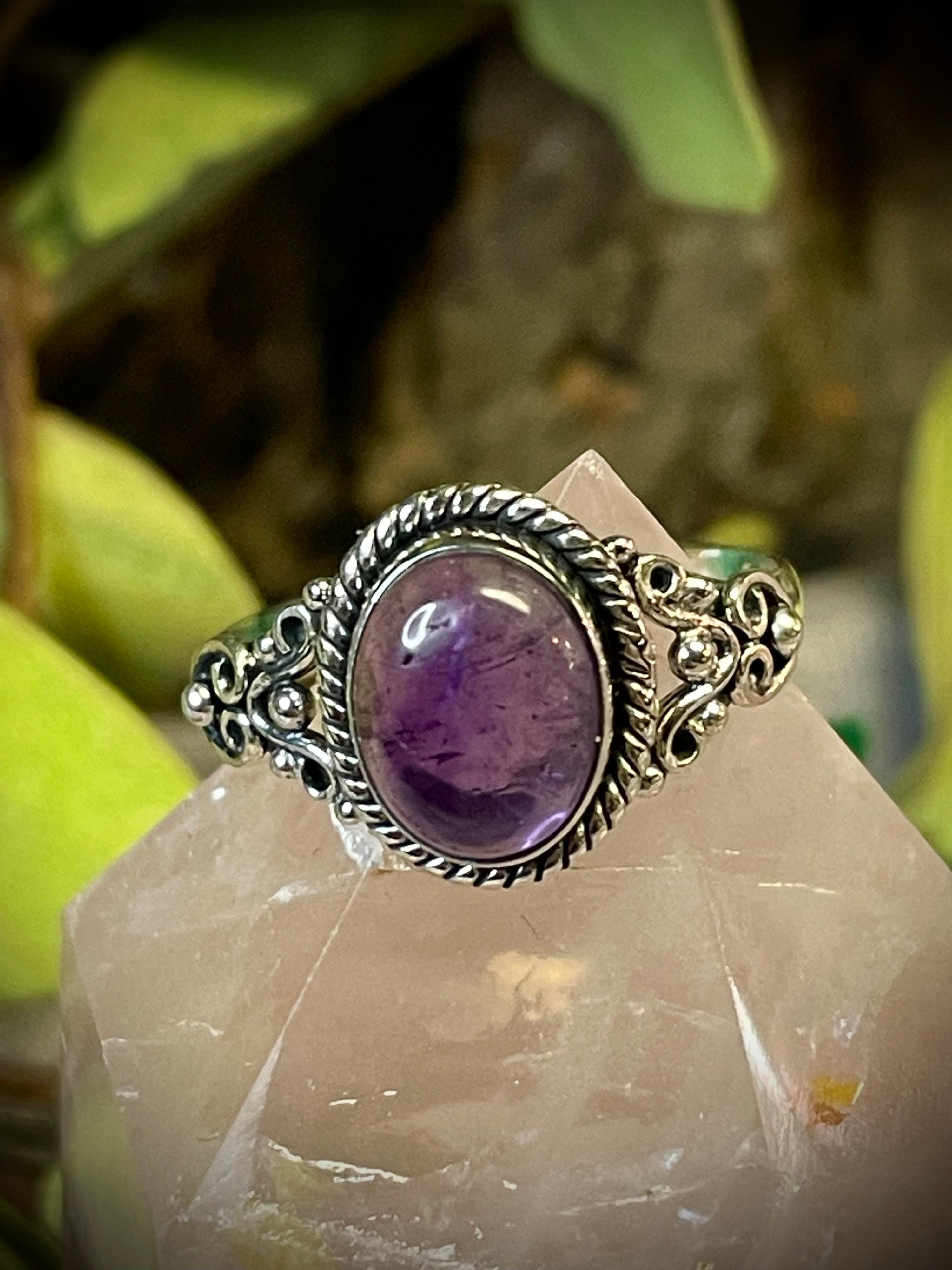 Amethyst Sterling Silver Ring