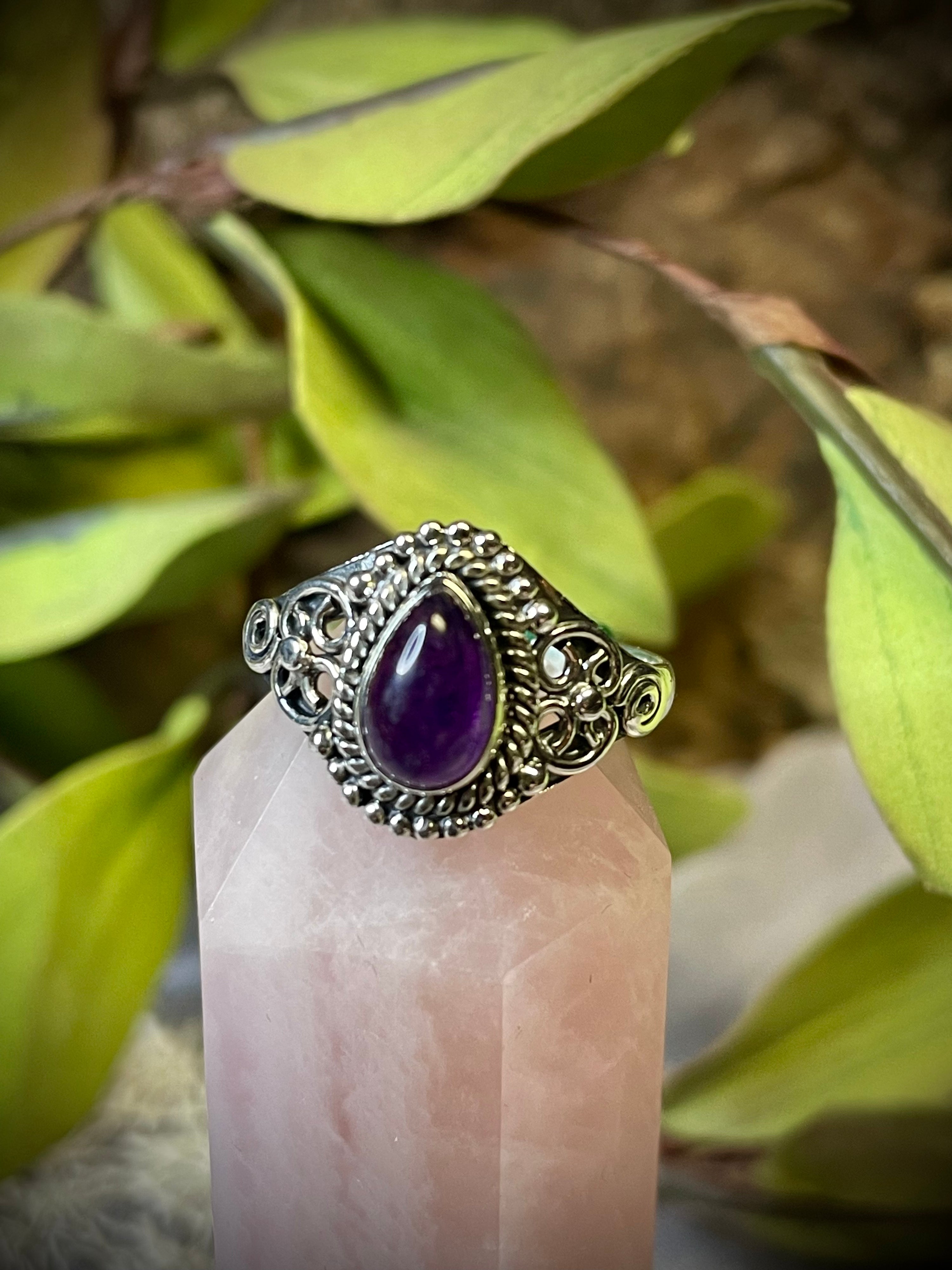 Amethyst Sterling Silver Ring