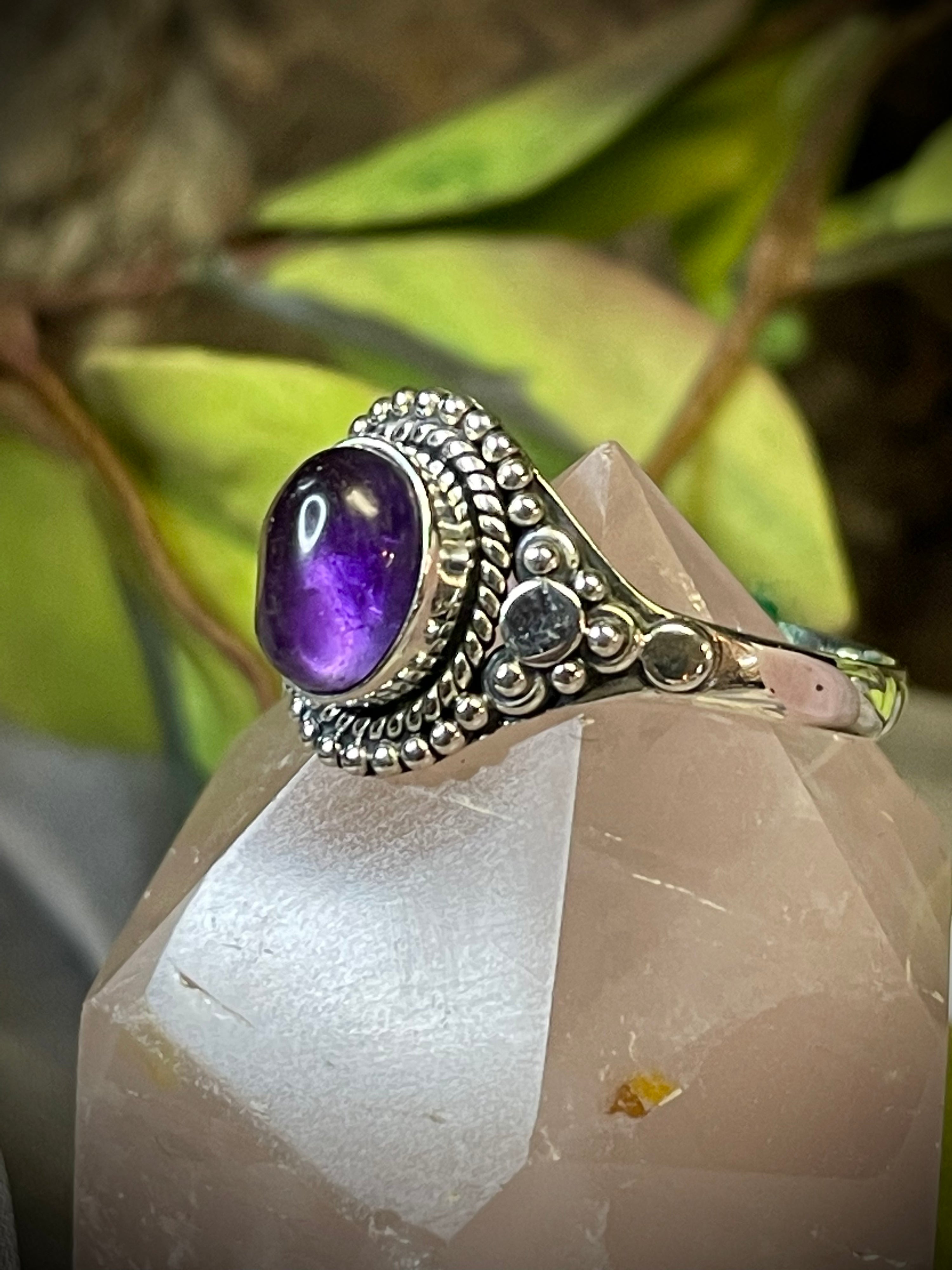 Amethyst Sterling Silver Ring