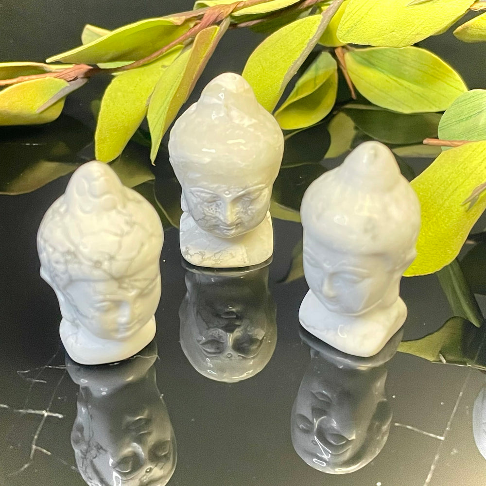 Howlite Buddha Head