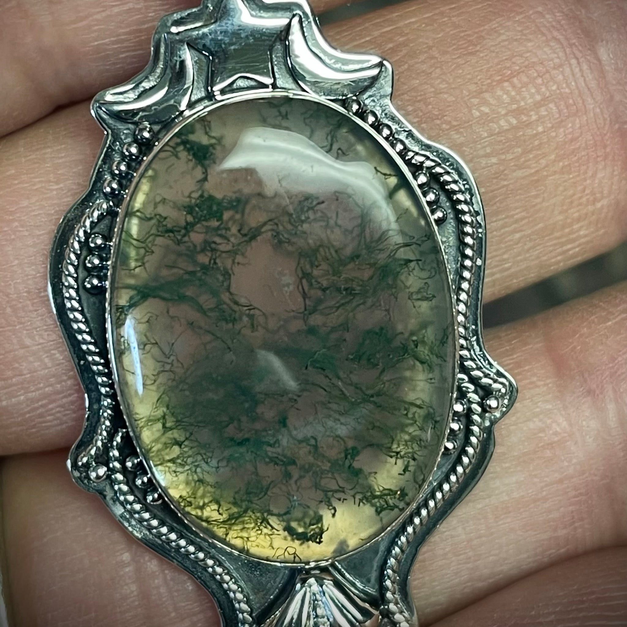 Moss Agate Pendant