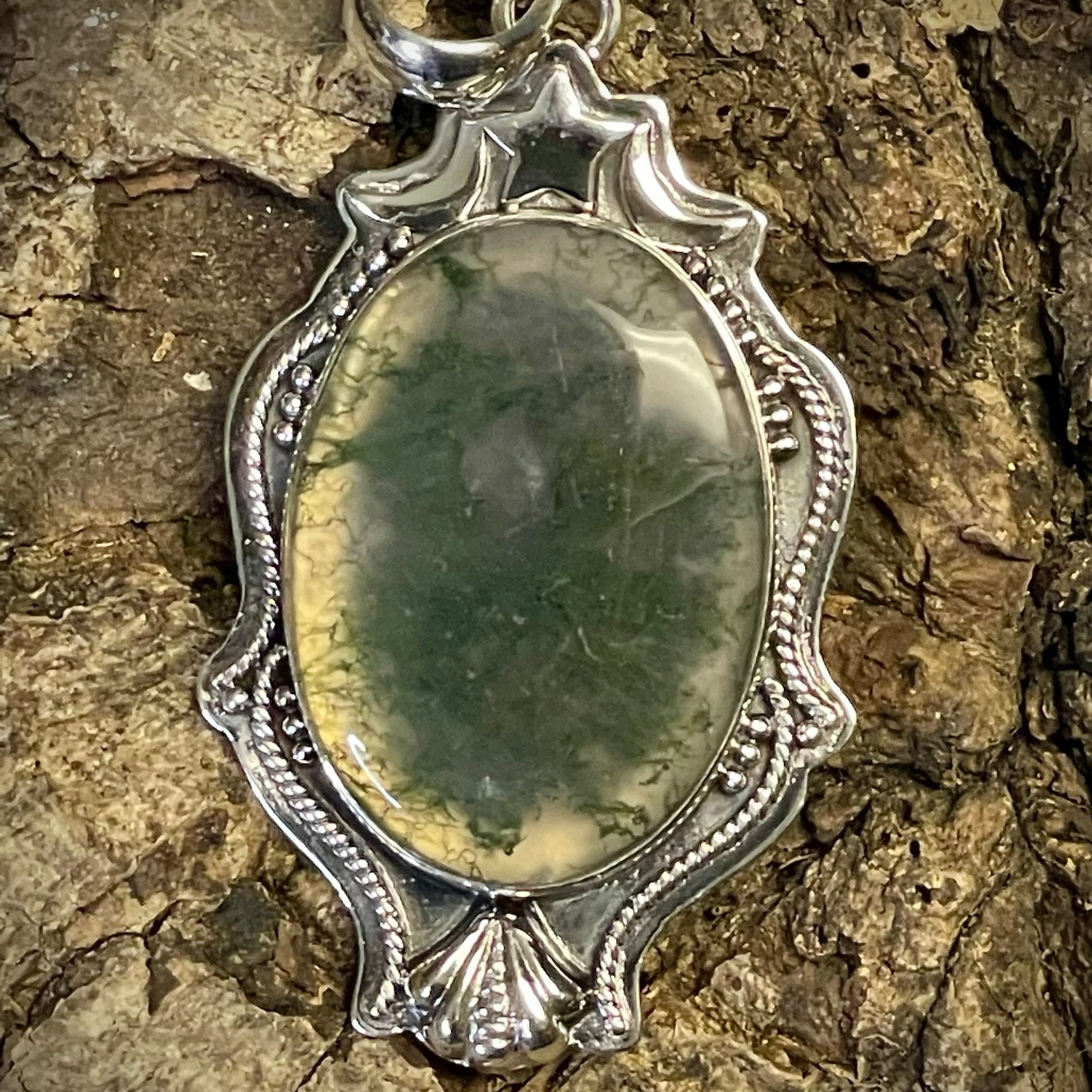 Moss Agate Pendant