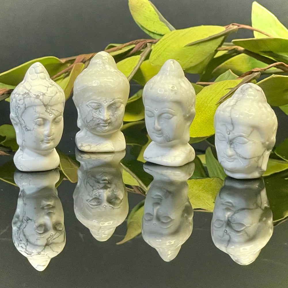 Howlite Buddha Head