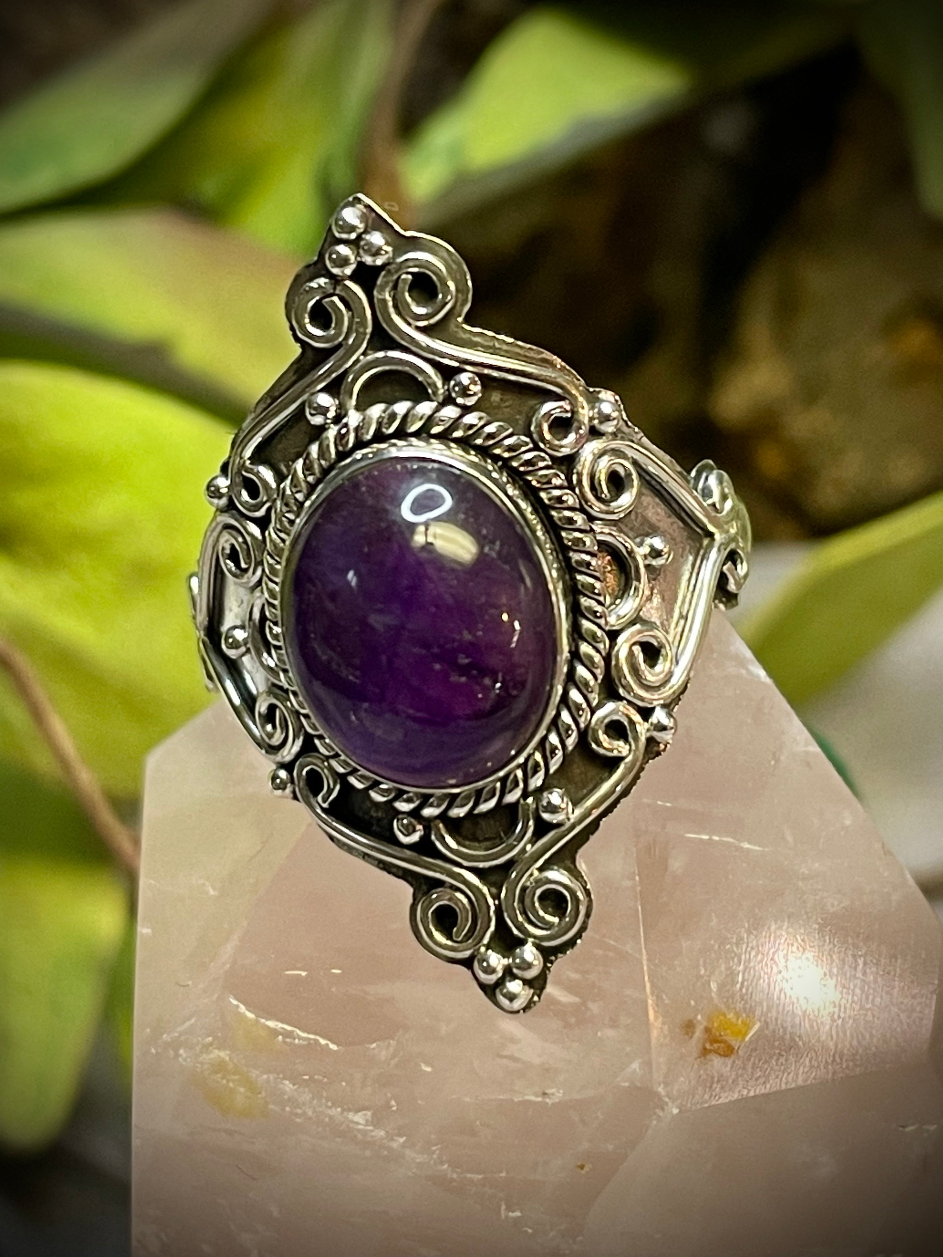 Amethyst Sterling Silver Ring