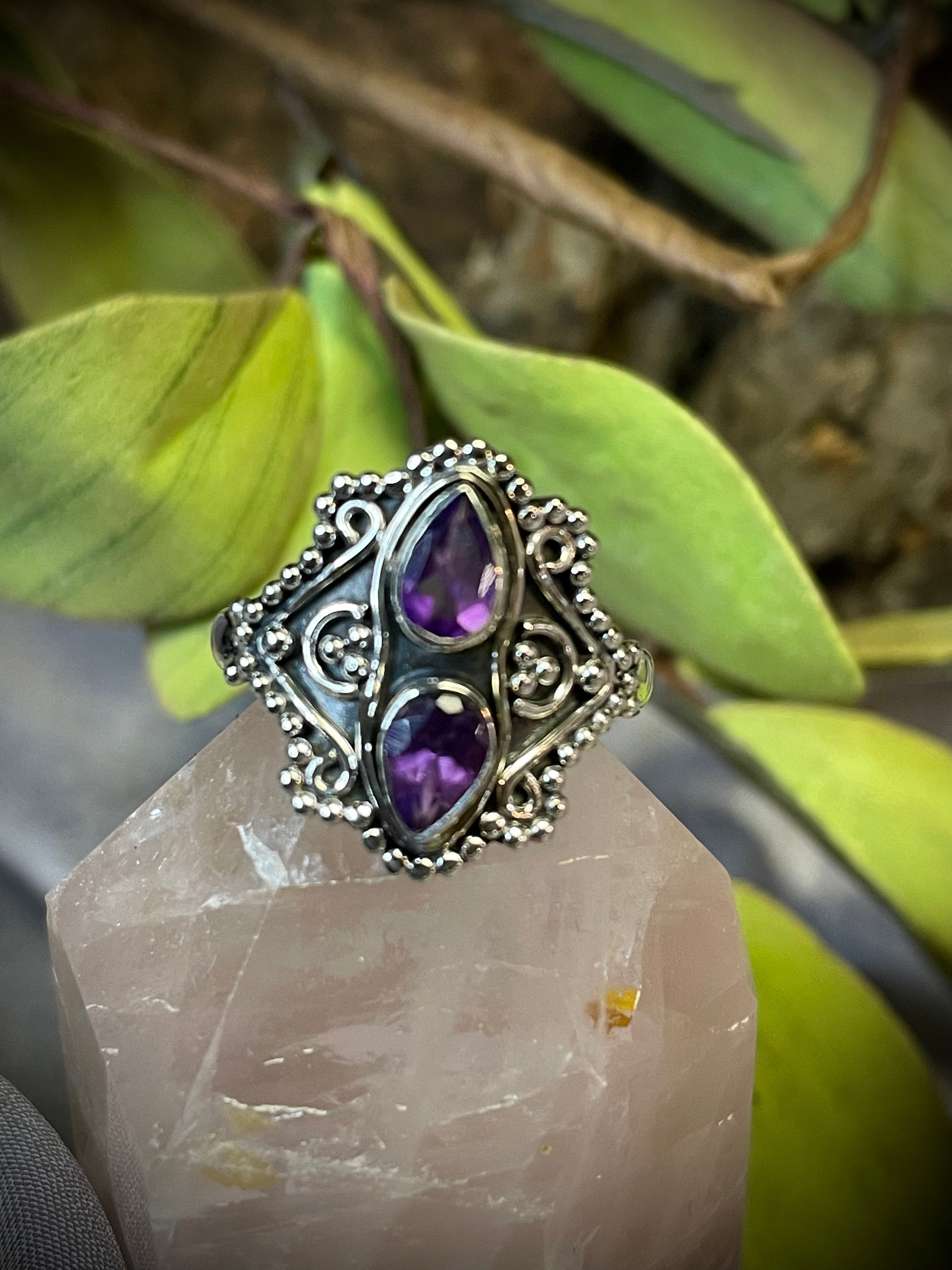 Amethyst Sterling Silver Ring