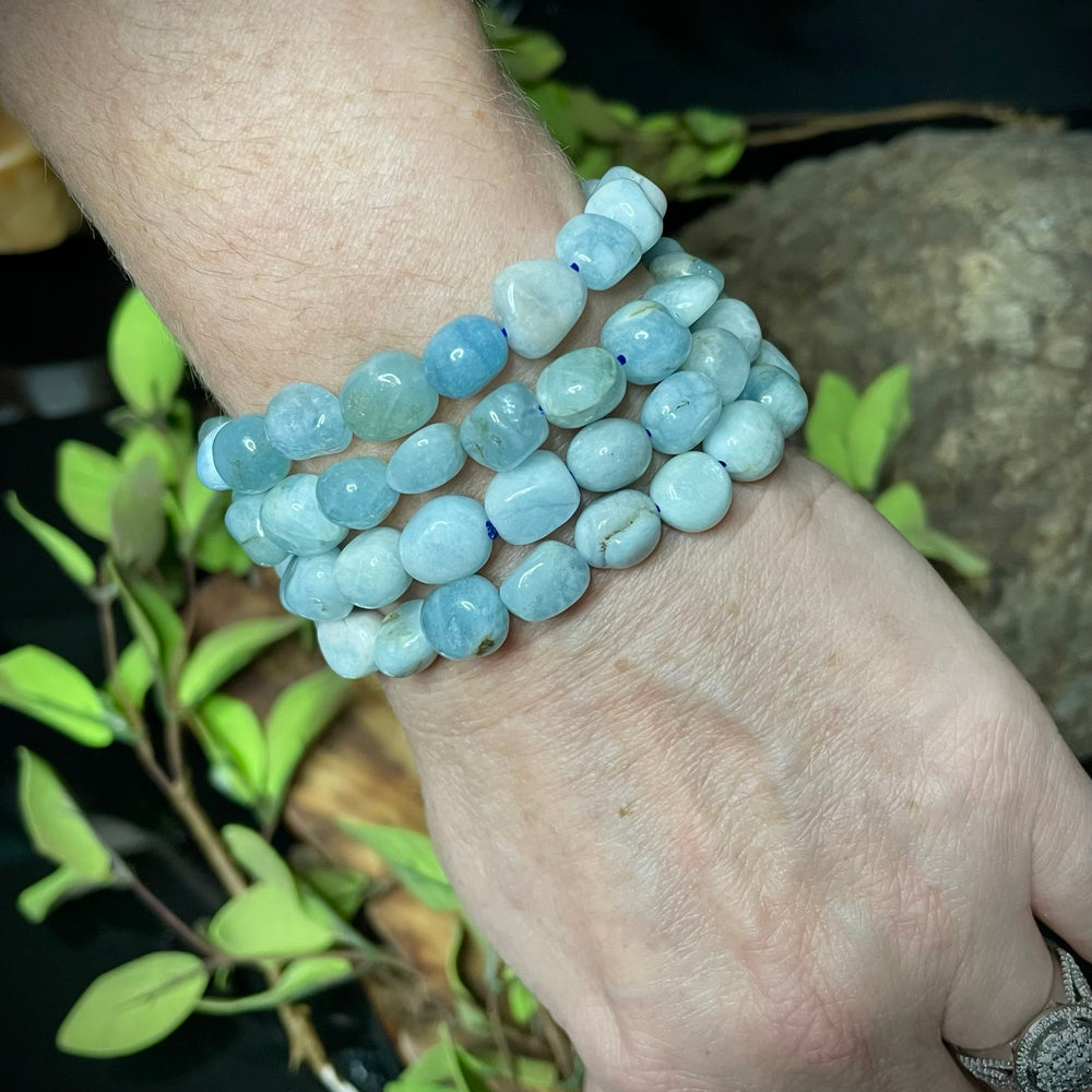 Aquamarine Stretch Bracelets