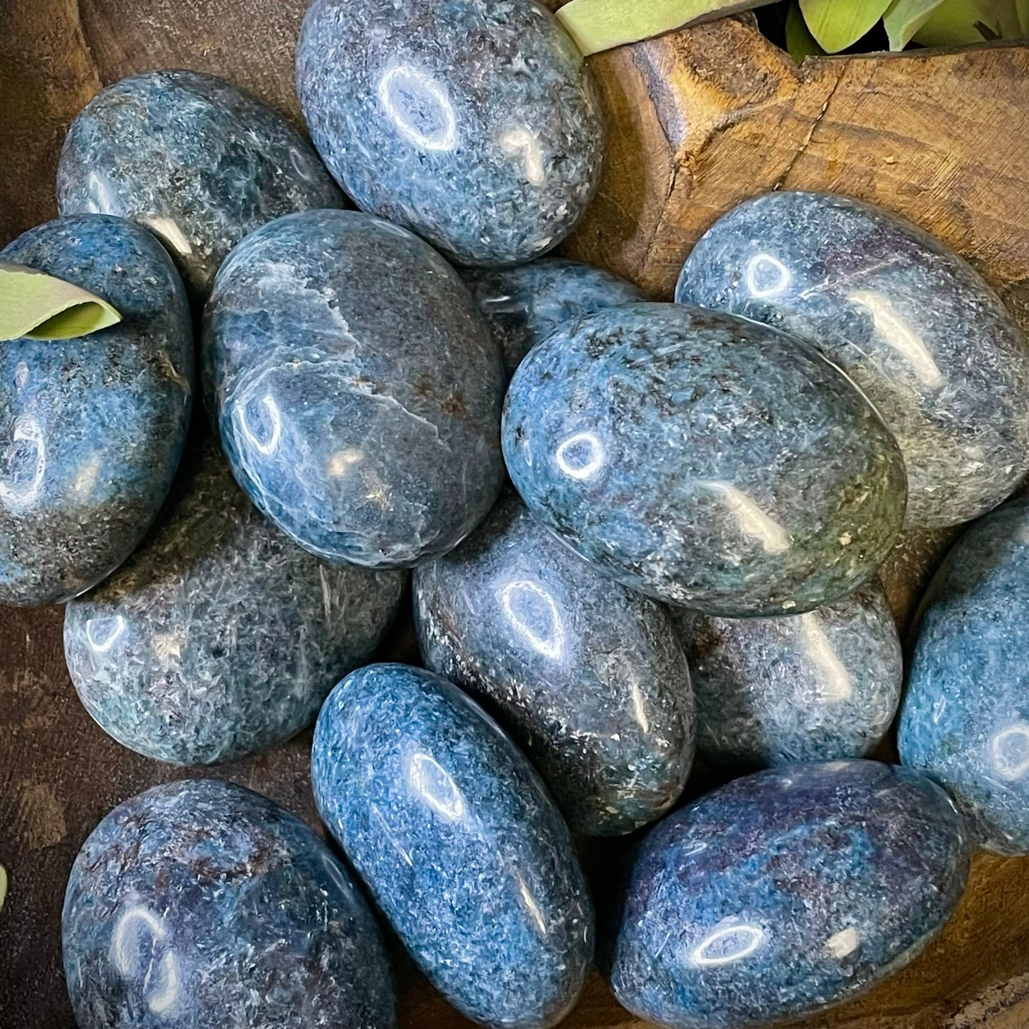 Blue Green Kyanite Palm Stones